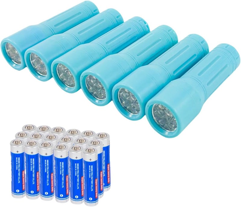 Hilngav 9-LED Mini Flashlight, Small Multicolor Flashlights with Lanyard, Batteries Included, for Hurricane Supplies, Christmas Gifts - Image 1